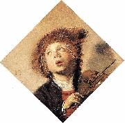 Frans Hals Boy Playing a Violin. oil on canvas
